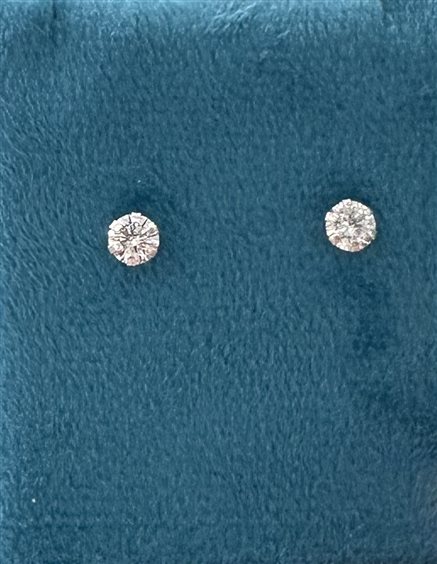 Orecchini Domar in Oro bianco Zircone OROR-8 - OROR-8